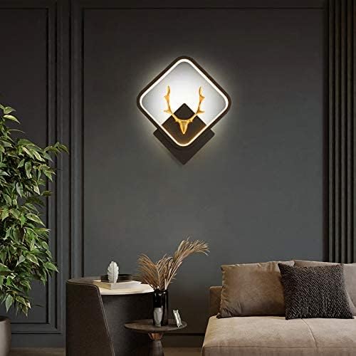 Delamps LED 3-Color Decorative Wall Light – Hiran-Square (Warm, Natural, Cool White)