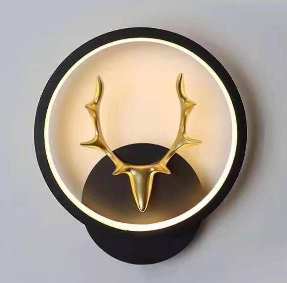 Delamps LED 3-Color Decorative Wall Light – Hiran-Round (Warm, Natural, Cool White)