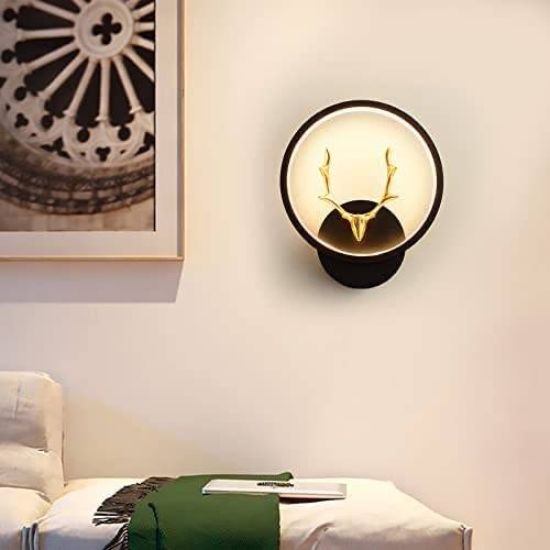 Delamps LED 3-Color Decorative Wall Light – Hiran-Round (Warm, Natural, Cool White)
