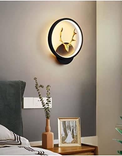 Delamps LED 3-Color Decorative Wall Light – Hiran-Round (Warm, Natural, Cool White)
