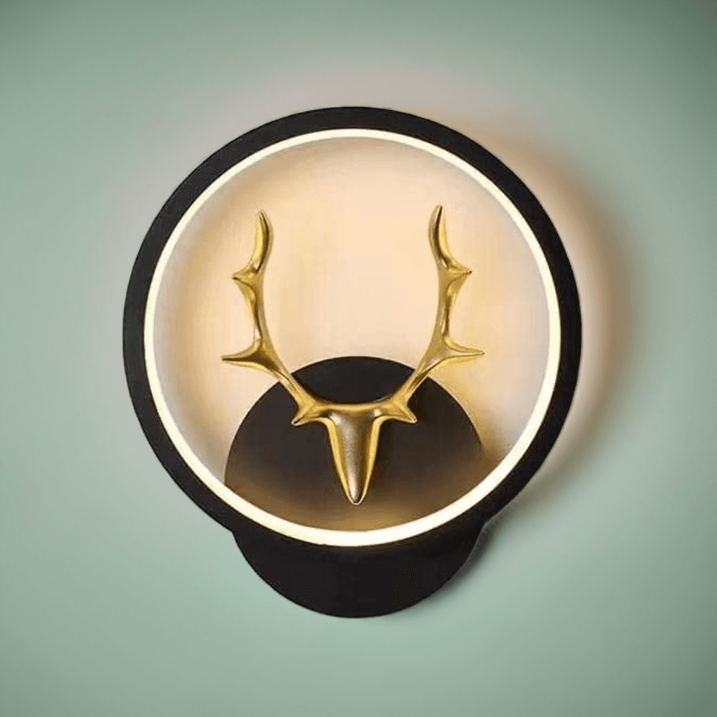 Delamps LED 3-Color Decorative Wall Light – Hiran-Round (Warm, Natural, Cool White)