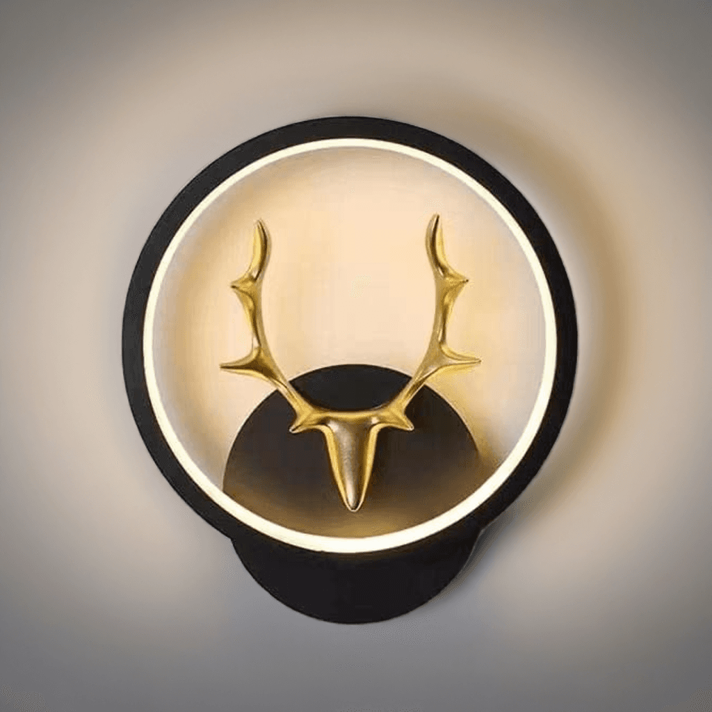 Delamps LED 3-Color Decorative Wall Light – Hiran-Round (Warm, Natural, Cool White)